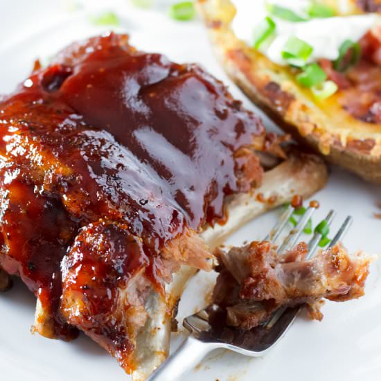 Slow Cooker BBQ Ribs - Recipe photo by cookingformysoul