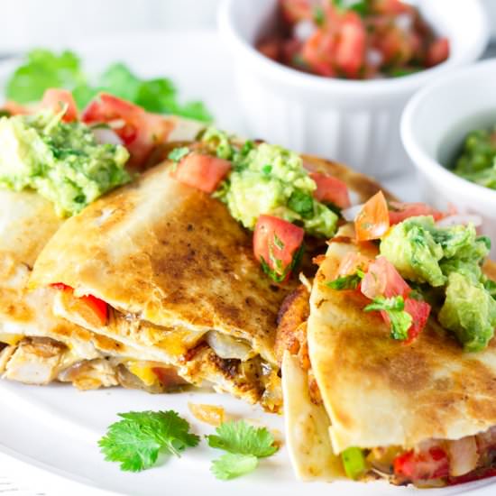 Chicken Quesadillas - Recipe photo by cookingformysoul