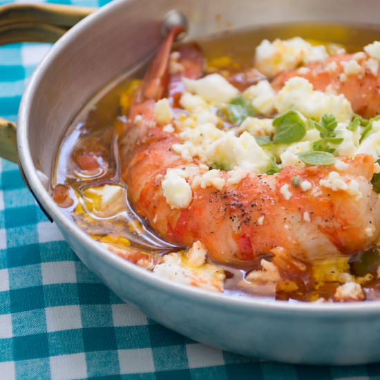 Prawn Saganaki - Recipe photo by Katerinaskouzina