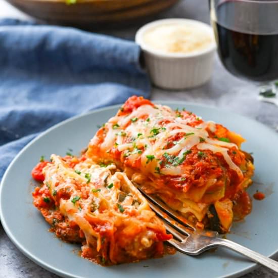 Vegetable Ratatouille Lasagna - Recipe photo by garlic and zest