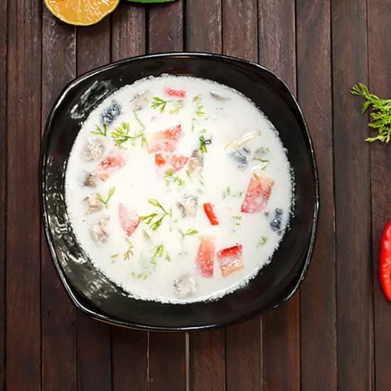 Thai Tom Kha Gai Soup - Recipe photo by MasalaHerb
