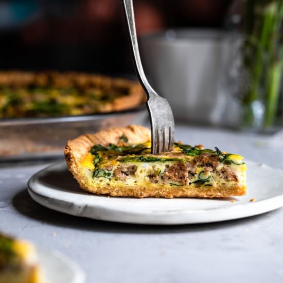 Gluten Free Low Carb Quiche - Recipe photo by foodfaithfitness