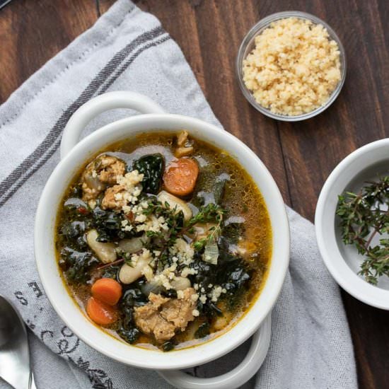 Smoky Kale & White Bean Soup - Recipe photo by veggiesdontbite