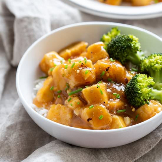 Vegan Orange Tofu - Recipe photo by richa