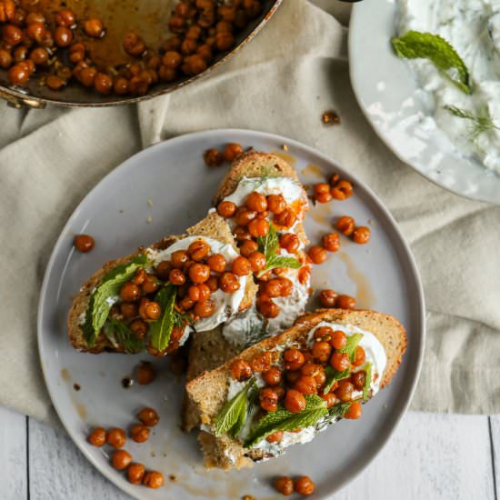 Crispy Chickpea Sandwiches - Recipe photo by pageandplate