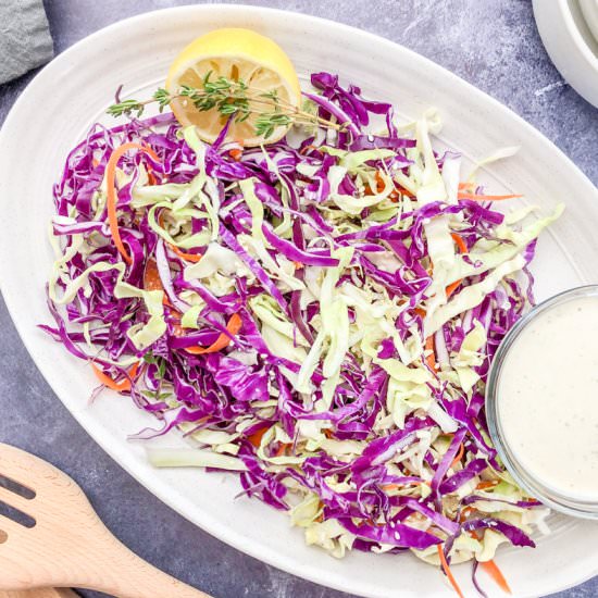 Healthy Coleslaw Recipe No Mayo - Recipe photo by cookingwithbliss