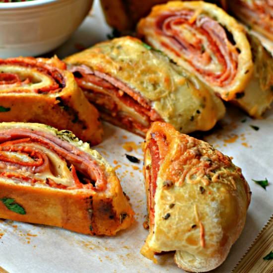 Ham and Pepperoni Stromboli - Recipe photo by Small Town Woman