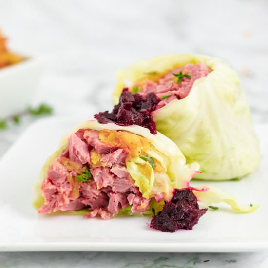 Corned Beef Cabbage Wrap - Recipe photo by EatLiftBe
