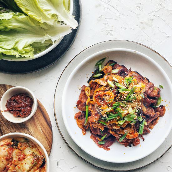 Spicy Korean Pork - Recipe photo by thesubversivetable