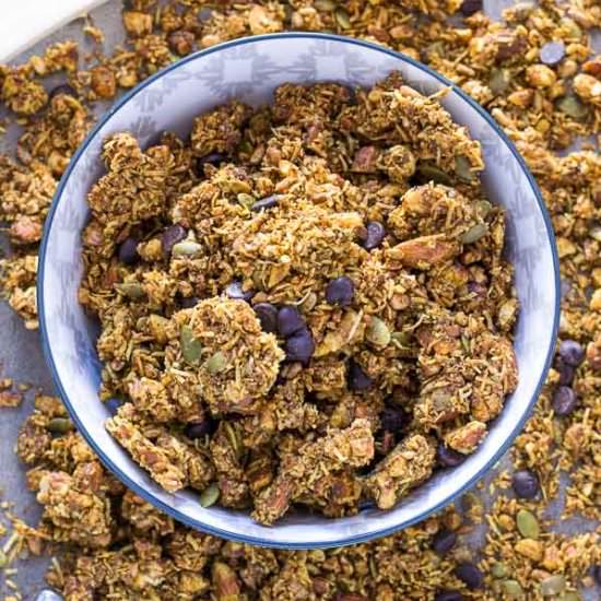 Gorgeous Grain-Free Granola - Recipe photo by loveinmyoven