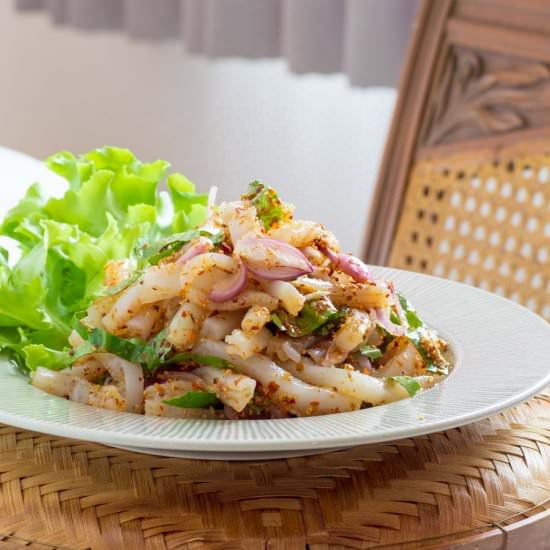 Vegan Konjac Noodle Laab - Recipe photo by cookingwithnart
