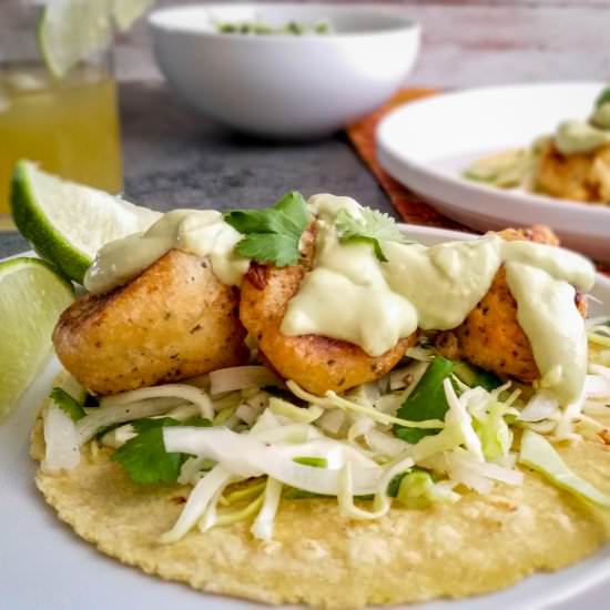 The Ultimate Fishless Tacos - Recipe photo by The Cosmic Cookie Jar