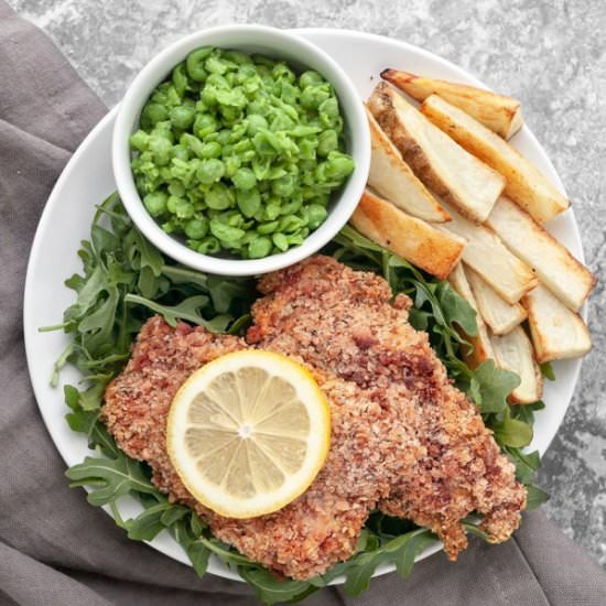 Baked Fish 'N Chip Meal Prep - Recipe photo by mealpreponfleek