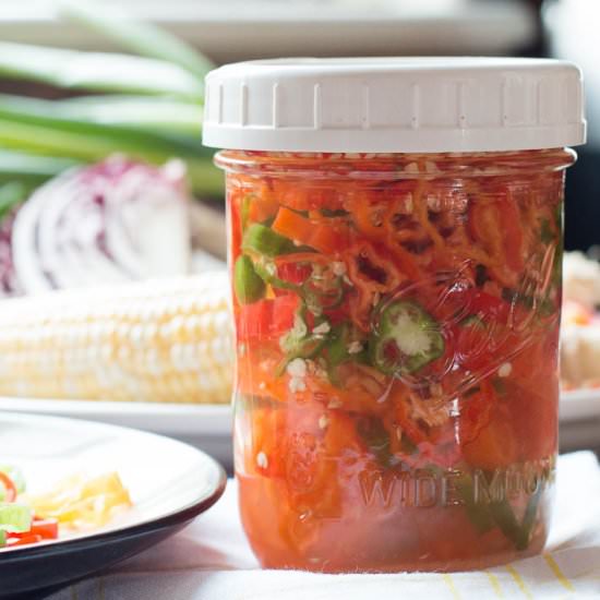 Pickled Shishito Peppers - Recipe photo by Eat Simple Food