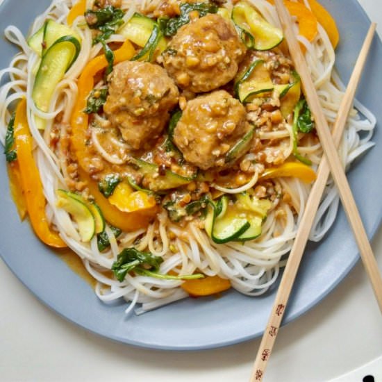 Spicy Thai Meatballs - Recipe photo by crimsonandcopper