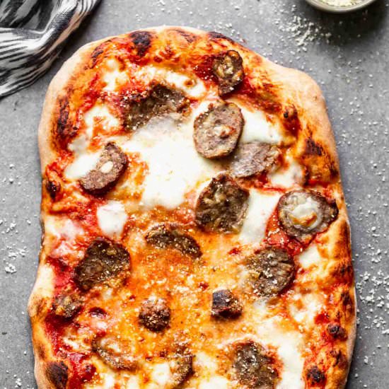 Meatball Pizza - Recipe photo by cookingforkeeps