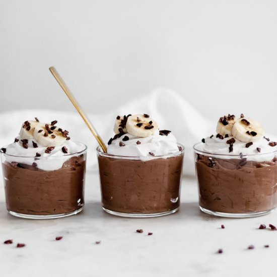 Chocolate Banana Cheesecake Pudding - Recipe photo by paleoinpdx