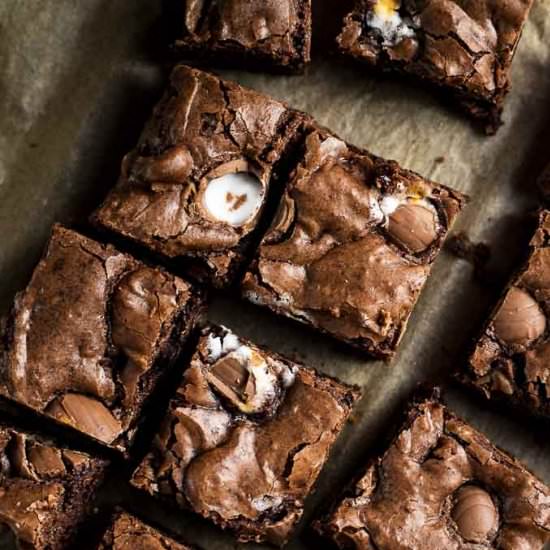 Cadbury Creme Egg Brownies - Recipe photo by Went Here 8 This