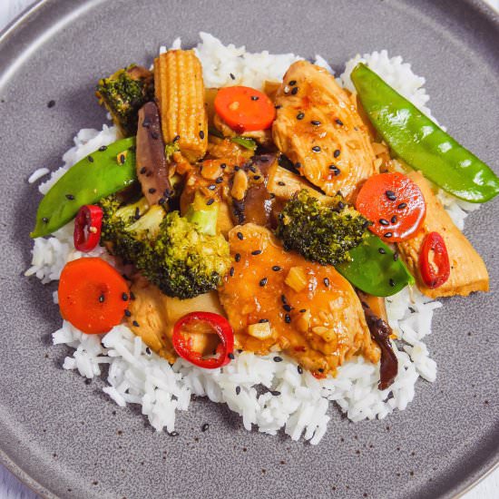 Spicy Chicken Stir Fry - Recipe photo by Girlwiththeironcast