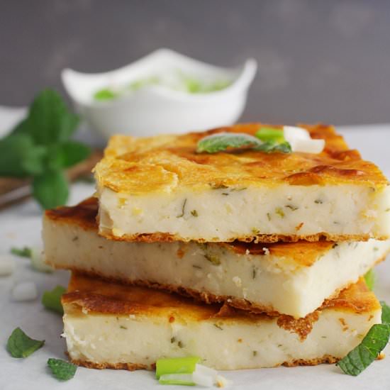 Mediterranean Flat Flour Pie - Recipe photo by Sylia from 30 Days of Greek Food