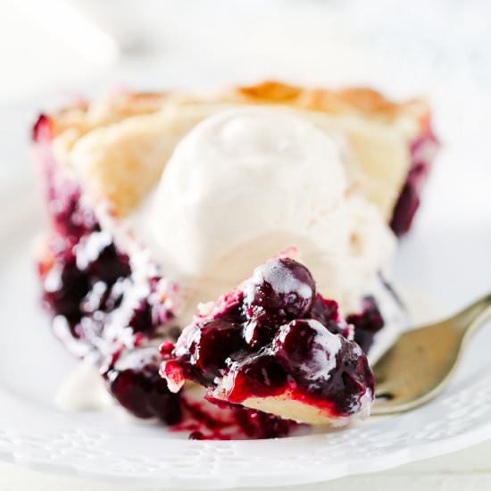 Gluten-Free Blueberry Pie - Recipe photo by thisbakinglifeblog
