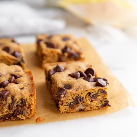 One-bowl GRAIN FREE cookie bars! - Recipe photo by FromScratchFast