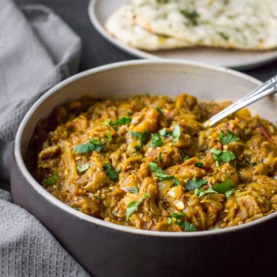 Easy Baingan Bharta - Recipe photo by SimmertoSlimmer