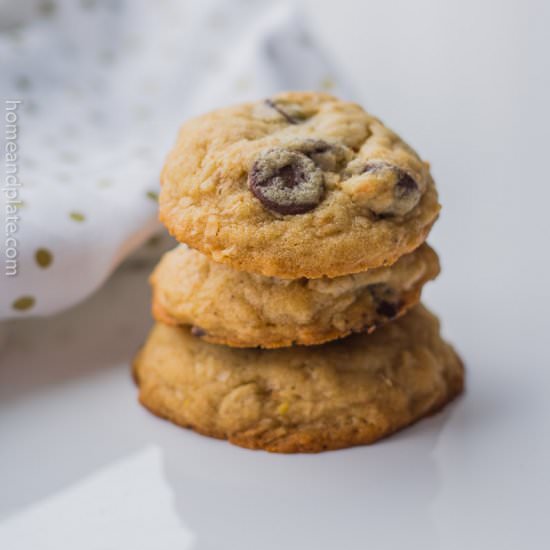 Coconut Chocolate Chip Cookies - Recipe photo by homeandplate