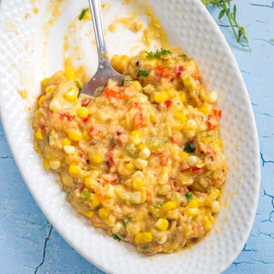 Vegan Creamed Corn Recipe - Recipe photo by healingtomato
