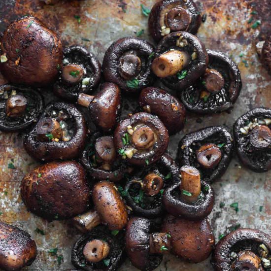 Brown Butter Roasted Mushrooms - Recipe photo by cookingforkeeps