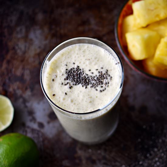 Probiotic Pineapple Kefir Drink - Recipe photo by The Boozy Oyster