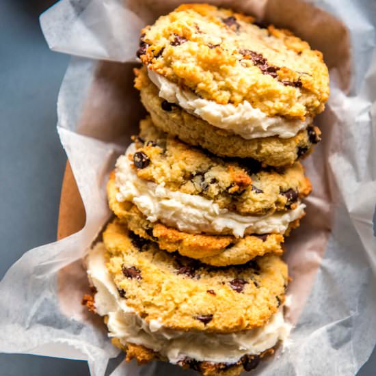 Keto Chocolate Chip Cookie Sandwich - Recipe photo by Appetite For Energy