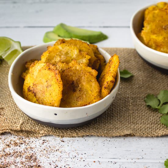 Ancho Chili & Lime Tostones - Recipe photo by More Than You Can Chew