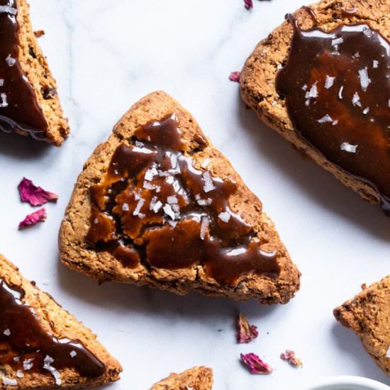 Gluten Free Samoa Scones - Recipe photo by foodfaithfitness