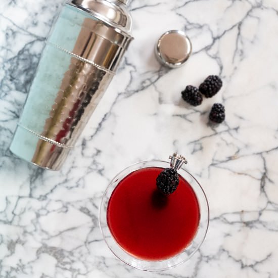 Blackberry Martini - Recipe photo by sidewalkshoes