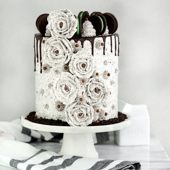 Mint Oreo Cookie Cake - Recipe photo by The Sugar Coated Cottage