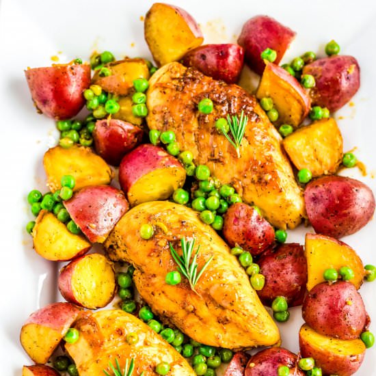 Lighter Chicken Vesuvio - Recipe photo by FoodFolksandFun