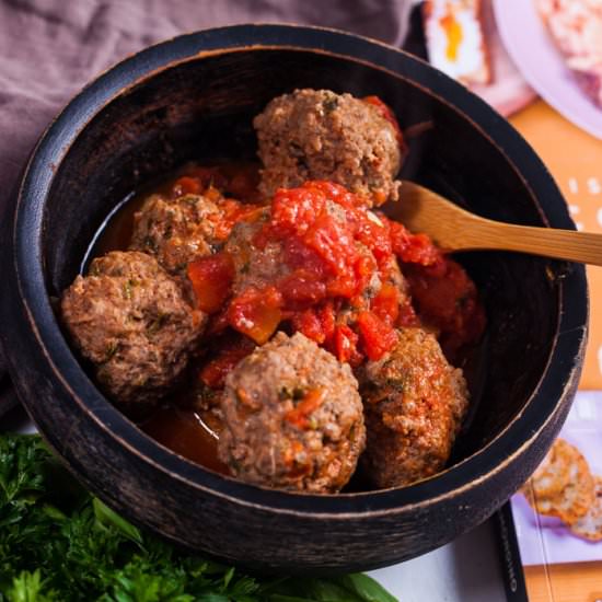 TENDER ITALIAN MEATBALLS - Recipe photo by Mychefsapron