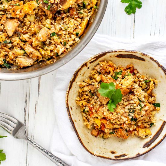 Low Carb Cauliflower Fried Rice - Recipe photo by KickingCarbs