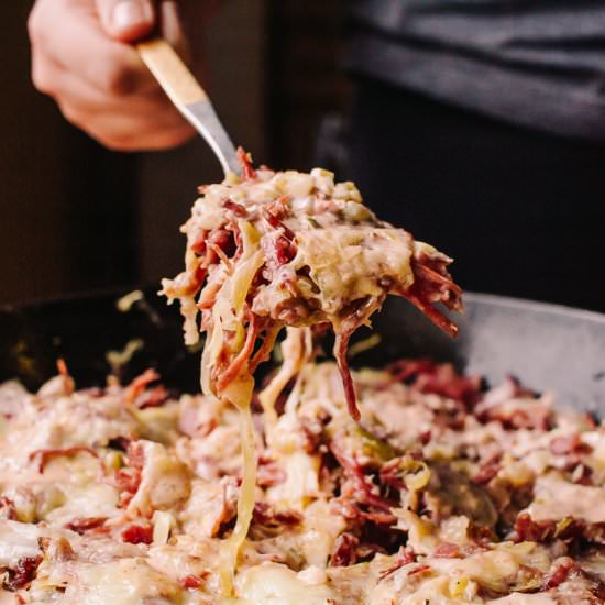 Low Carb Reuben Skillet - Recipe photo by afullliving