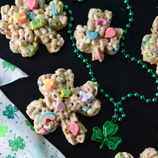Lucky Charm Treats - Recipe photo by Cuts and Crumbles
