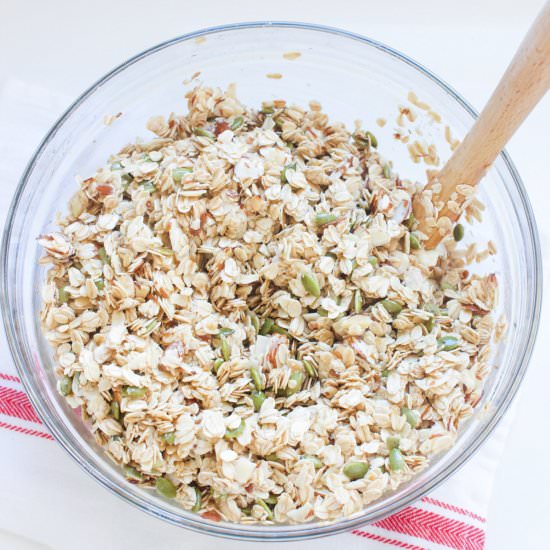Coconut Maple Granola - Recipe photo by cookinglovescompany