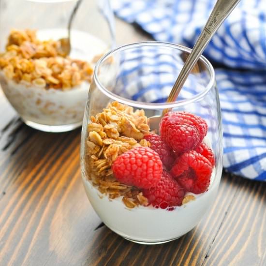 Stovetop Cinnamon Pecan Granola - Recipe photo by The Seasoned Mom