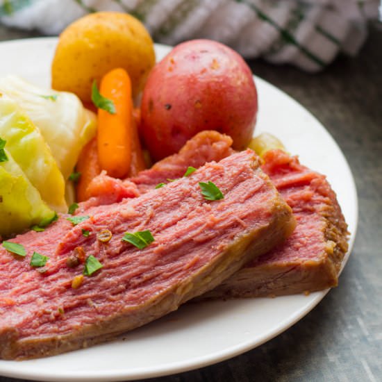 Instant Pot Corned Beef & Cabbage - Recipe photo by No Plate Like Home