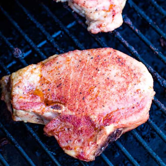 Smoked Pork Chops - Recipe photo by gimmesomegrilling