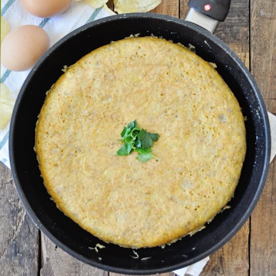 15 Minute Spanish Potato Omelette - Recipe photo by Spain on a Fork