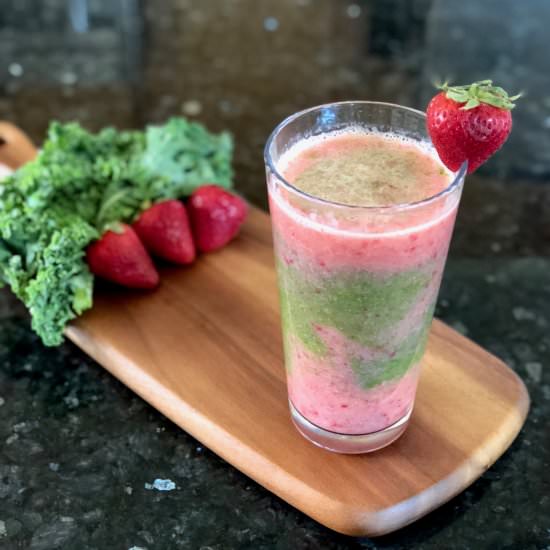 Strawberry Kale Smoothie - Recipe photo by cheerfulchoices