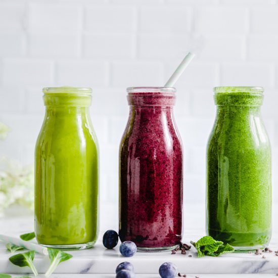 3 Smoothie Recipes With A Boost - Recipe photo by The Green Creator