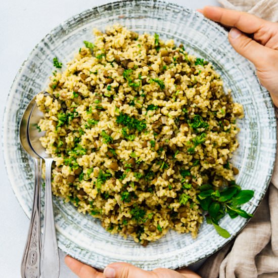 Bulgur Wheat Pilaf - Recipe photo by giverecipe