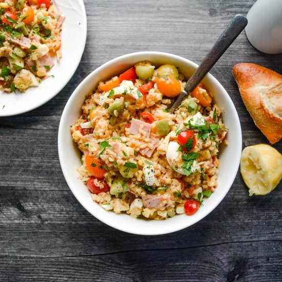 Rice Salad with Lemon Vinaigrette - Recipe photo by Wanderings in my Kitchen